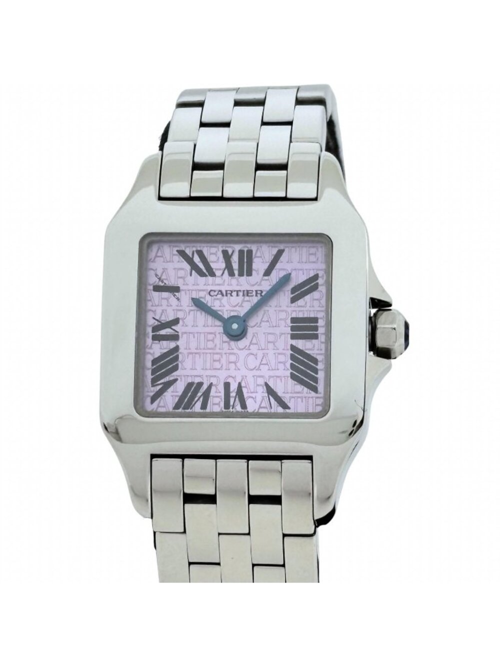 Cartier Santos Dumorzel SM Purple Watch Stainless Steel Quartz